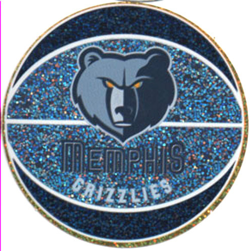 Memphis Grizzlies Logo Glitter NBA Sticker #14 - Picture 1 of 1