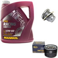 MotoröL ÖLfilter SM142 10W60 4Liter + ÖLablassschraube FüR Renault Megane Espace