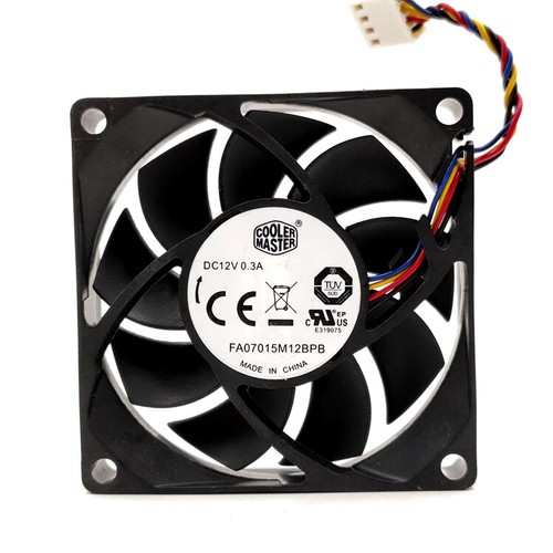 70mm 7cm Cpu PWM Mute Cooling Fan, FA07015M12BPB 7015 70X70X15mm DC 12V 0.3A - Afbeelding 2 van 5