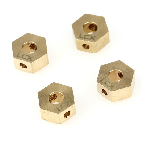 LCX Brass Hex Wheel Hex Adapter Set 4.7g/PCS Upgrades Parts for Axial RBX10 AXP8 - Picture 5 of 5