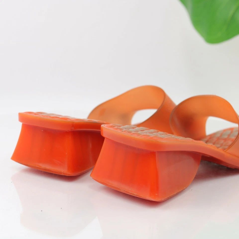 Melissa Opening Ceremony Womens Ladii Sandal Size 7 Coral Jelly Slide Mule Heel - Image 4 of 4