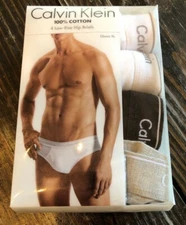 Calvin Klein Classic Fit Low Rise Cotton Underwear 4 Pack Mens XL New Fast Ship