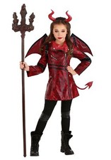Kids Leather Devil Costume
