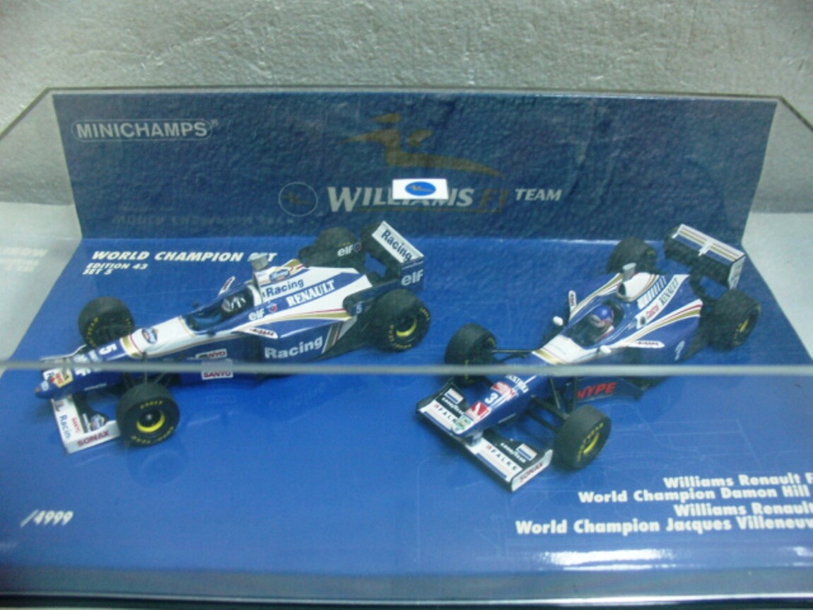 ミニチャンプス　F1ドライバー　デーモン・ヒル 1996年10月13日、デイモン・ヒルは日本グランプリを獲得し、世界