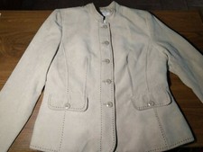 dressbarn Women's Blazer, size PL kakhy color polyester.