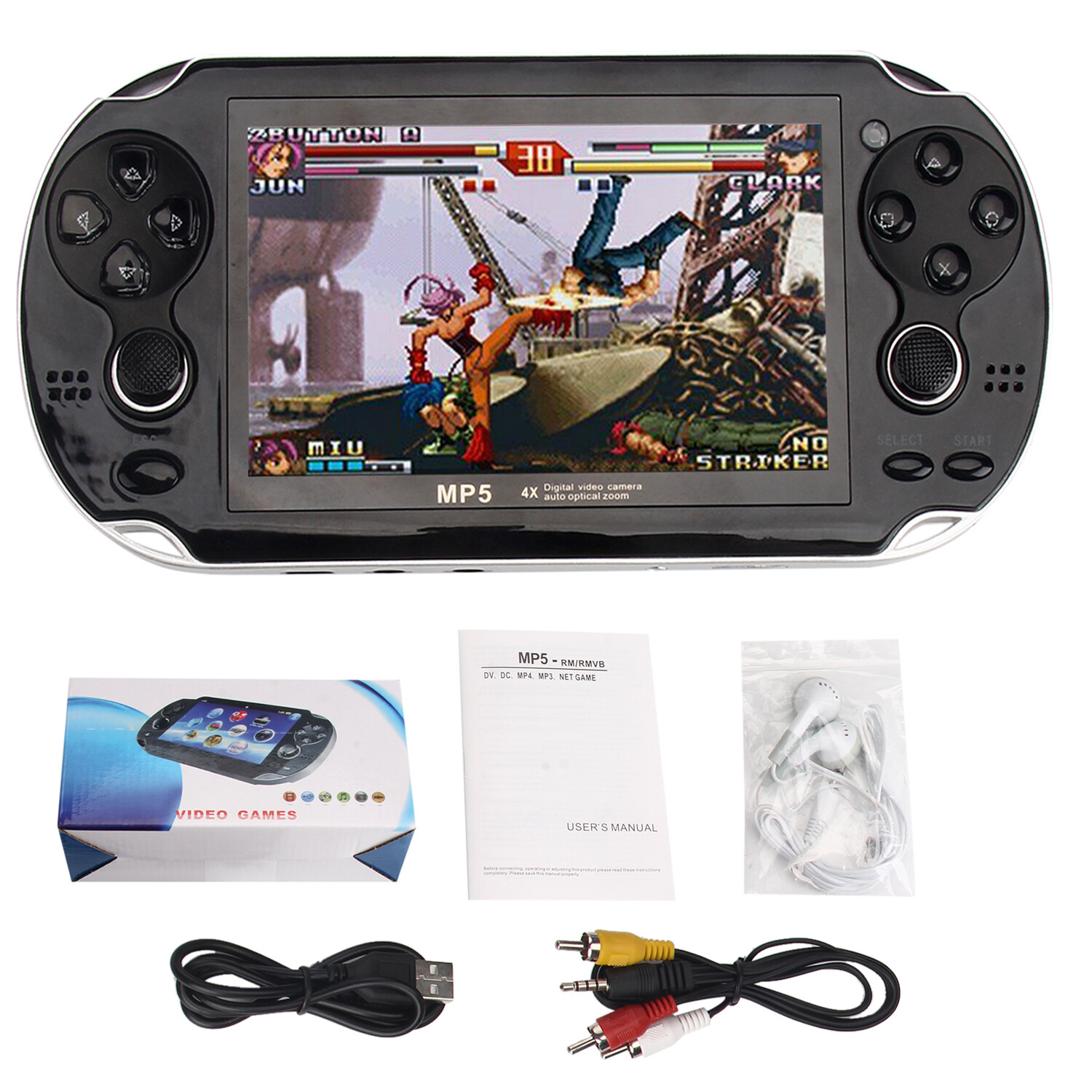 4.3'' PSP Handheld Game Console 10000 Games Portable Gaming MP5 Player
