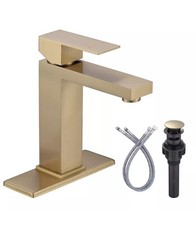ARCORA Brushed Gold Bathroom Faucet Modern Bathroom Faucets