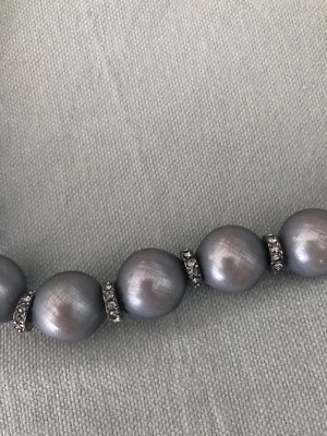 Lanvin/Pearl＆bijoux necklace/France Vintage Lanvin Pearl Necklace - felt