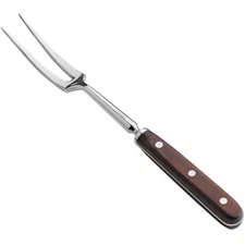 Mercer Culinary Praxis® 12 1/8" Forged Carving / Pot Fork with Rosewood Handle
