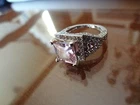 #146--VINTAGE STERLING SILVER RING-925--SIZE-8--LOOKS LIKE A 100000.00 DOLLAR