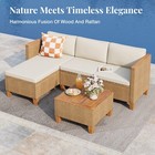 Outdoor Furniture Rattan Furniture Patio Conversation Set Outdoor Wicker Sofa