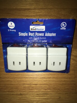 Single Port Power Outlet Wall Adapter On Off Switch Control BlindMaster ...