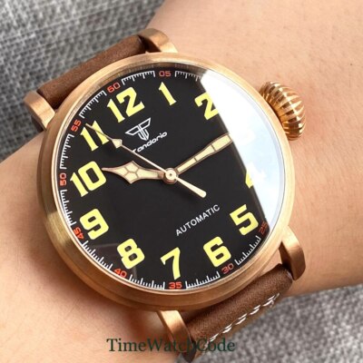 47mm Automatic Mens Watch NH35A PT5000 Steel CUSN8 Bronze 10ATM Sapphire Crystal