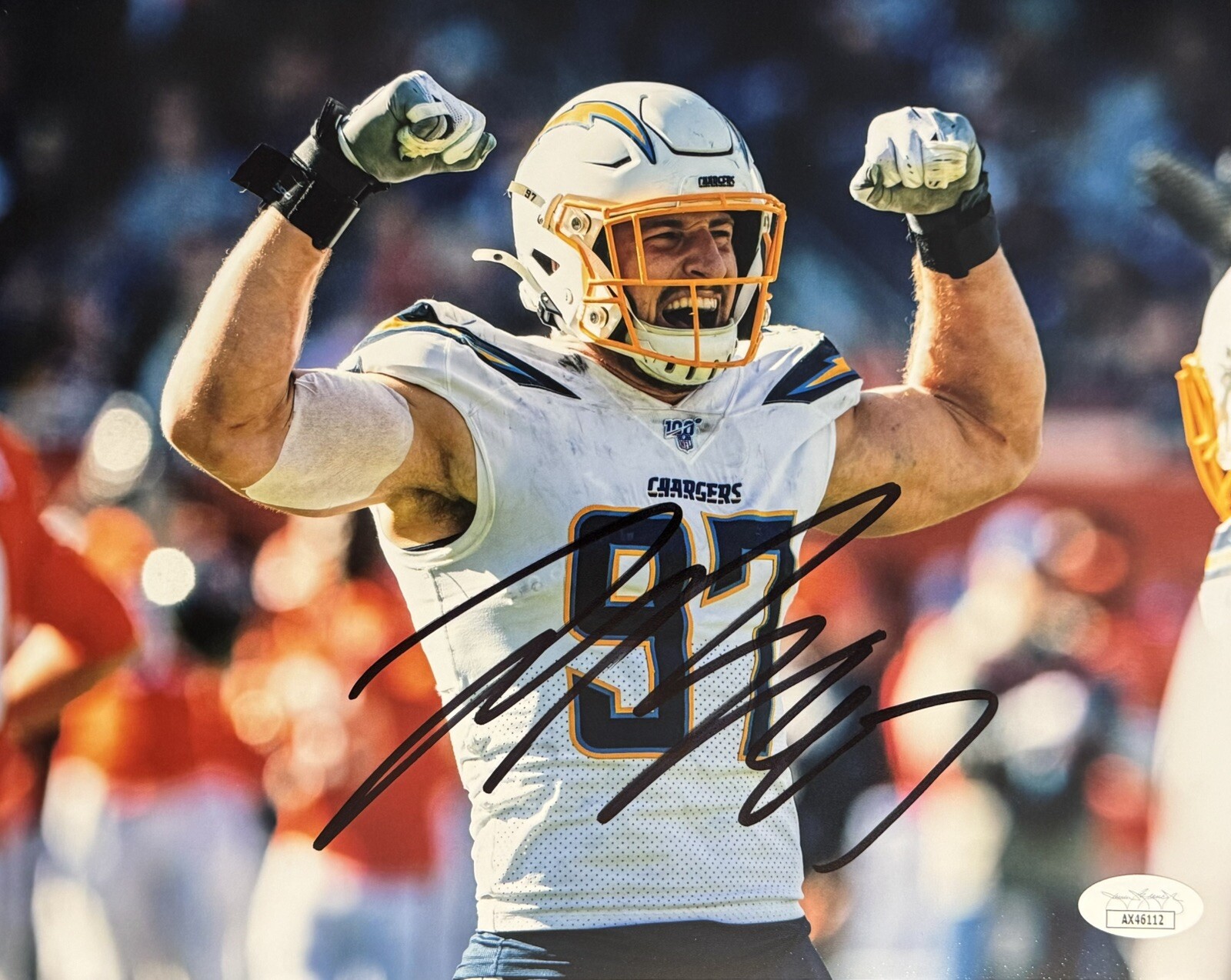 Joey Bosa Autographed Signed Los Angeles Chargers 8x10 Photo JSA COA 