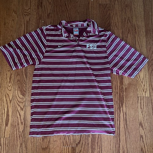 NIKE Florida State Shirt Polo Vintage gestreift Herren kleine S FSU Seminolen