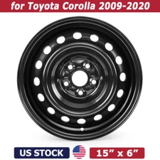 New 15" X 6" Replacement Wheel Rim for Toyota Corolla 2009-2020 Steel Wheel Rim