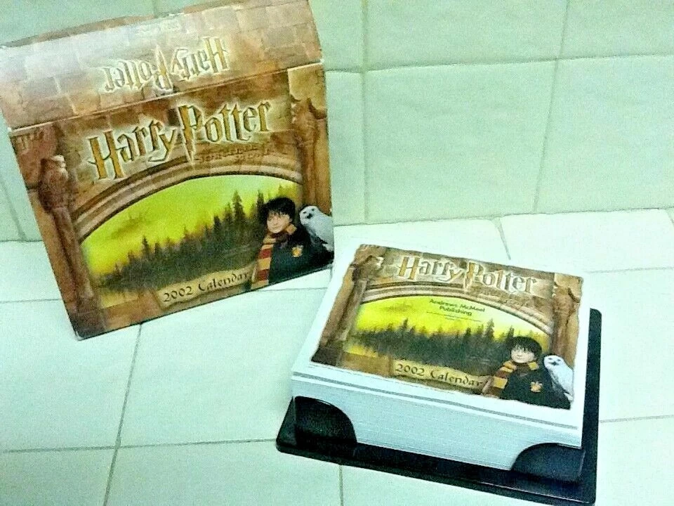 Harry Potter & Hedwig 2002 DESK Daily CALENDAR * New Original Never Used |  eBay