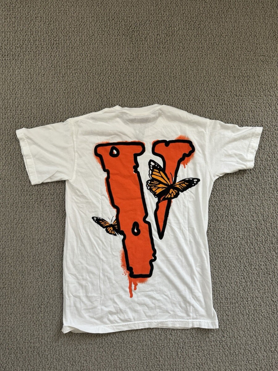 20SS 送料関税込み Juice Wrld x Vlone Butterfly T-Shirt White NEW Juice WRLD x Vlone Butterfly T-Shirt White - Size Small