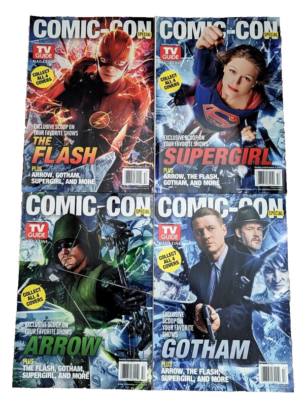 NEW! TV Guide SDCC San Diego Comic Con Special Magazine Set of 4 Covers 2015