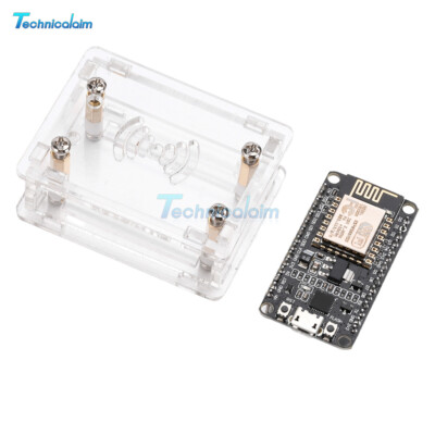 NodeMcu Lua ESP8266 CH340G/CP2102 Development Board ESP-12E Module Acrylic Case