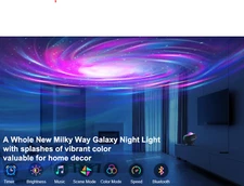 LED Starry Sky Galaxy Projector Aurora Star Projector Night Light with Bluetooth