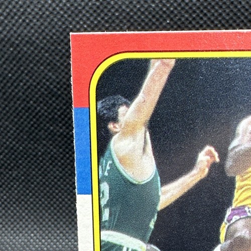 1986-87 Fleer Set-Break # 53 Magic Johnson MINT Condition With Red Ink Error - Picture 2 of 8