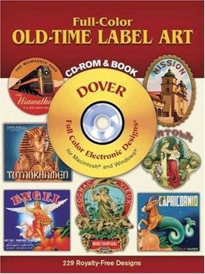 Full-Color Old-Time Label Art CD-ROM and Book by Dover, Very Good Book