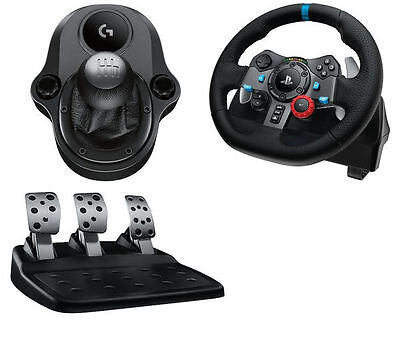 LOGITECH Driving PC PS4 G29 Wheel + Pedals + Gearstick & Euro Truck  simulator 2 