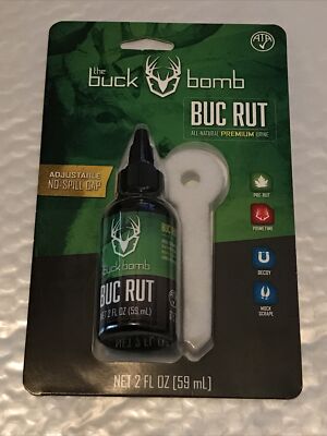 Buck Bomb Buc Rut 2 oz. Adjustable Cap Premium Urine Hunting - New | eBay