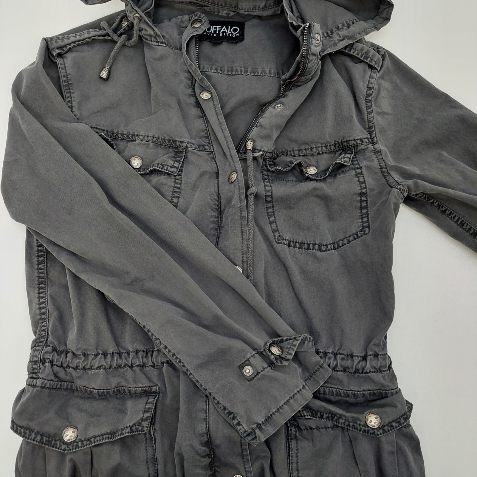 BUFFALO David Bitton Solid All Gray Cargo Tampa J… - image 6