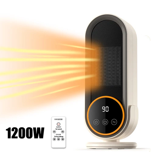 1200W Electric Space Heater 3S Fast Heating Fans Home Office 3 Adjustable Modes