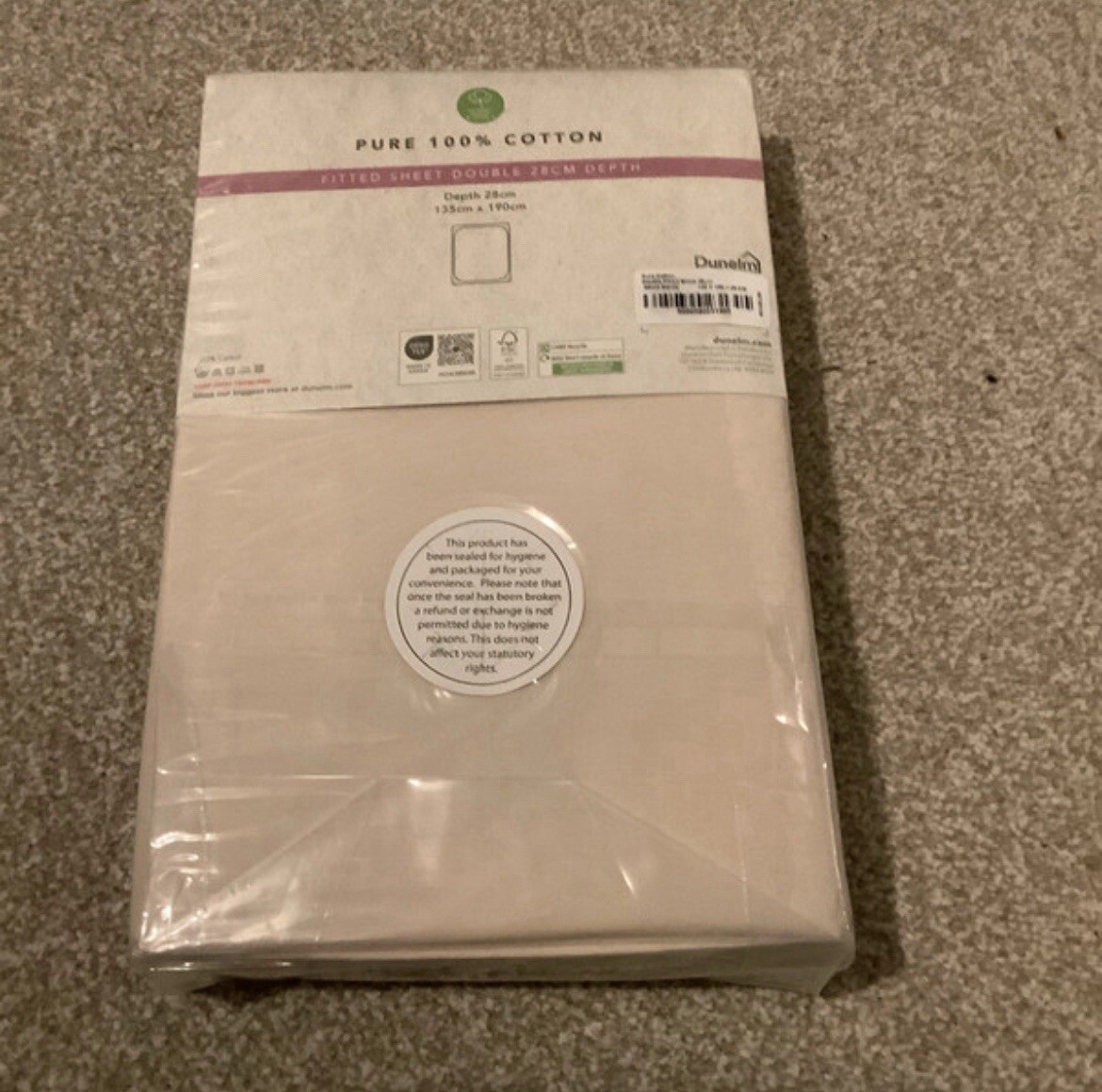 Double Fitted sheet Pure cotton eBay