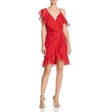 NWT $108 Red WAYF Cold Shoulder Dress M