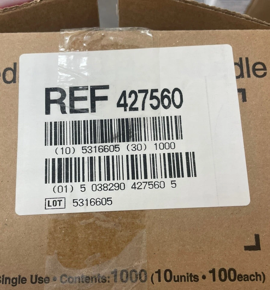 "Adaptadores Luer Stub 100 BD intramedic calibre 15 para tubería 427560 15G, 1/2""" Foto 4 de 4