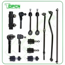 Fits 1997-2006 Jeep Wrangler Front Tierod Track Bar Sway Bar Link Ball Joint Kit