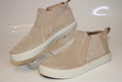 Toms NEW Bryce Sand Suede Womens 6 Pull On Sneaker Style Booties Ankle Boots