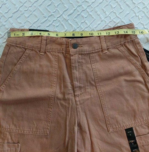 Banana Republic Baggy Pants Capri Womens Beige/Tan Size 6 Petite NWT - Picture 11 of 13