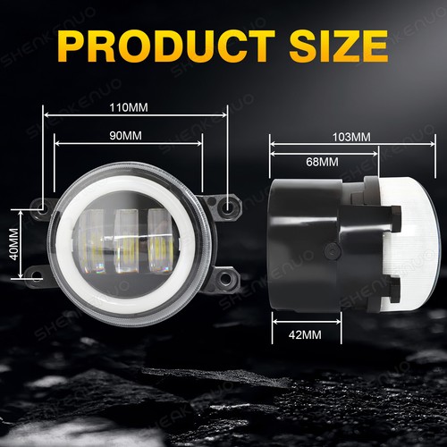 LED Bumper Fog Lights Lamps Pair Right&Left For Toyota Tundra 2014-2021 - Picture 7 of 11