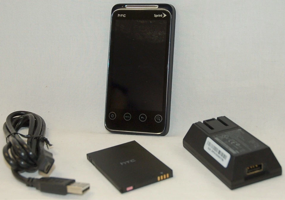 HTC Evo Shift 4G Droid PG06100 Sprint BLUE Android Phone WiFi qwerty GPS Grade C - Image 4 of 4