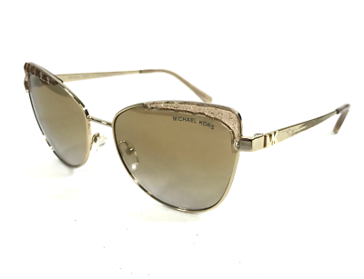 Michael Kors Sunglasses MK1084 San Leone 10146E Gold Cat Eye  display picture 1