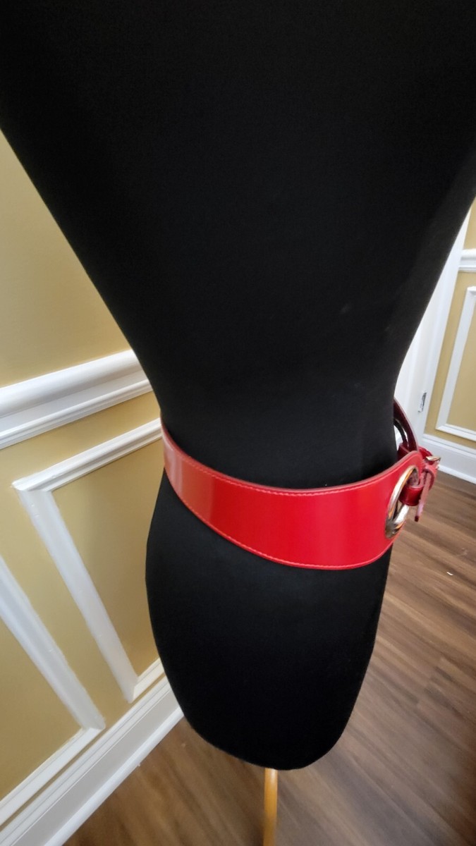 Doncaster Red Patent Leather Fashion Belt Size Small | eBay display picture 2