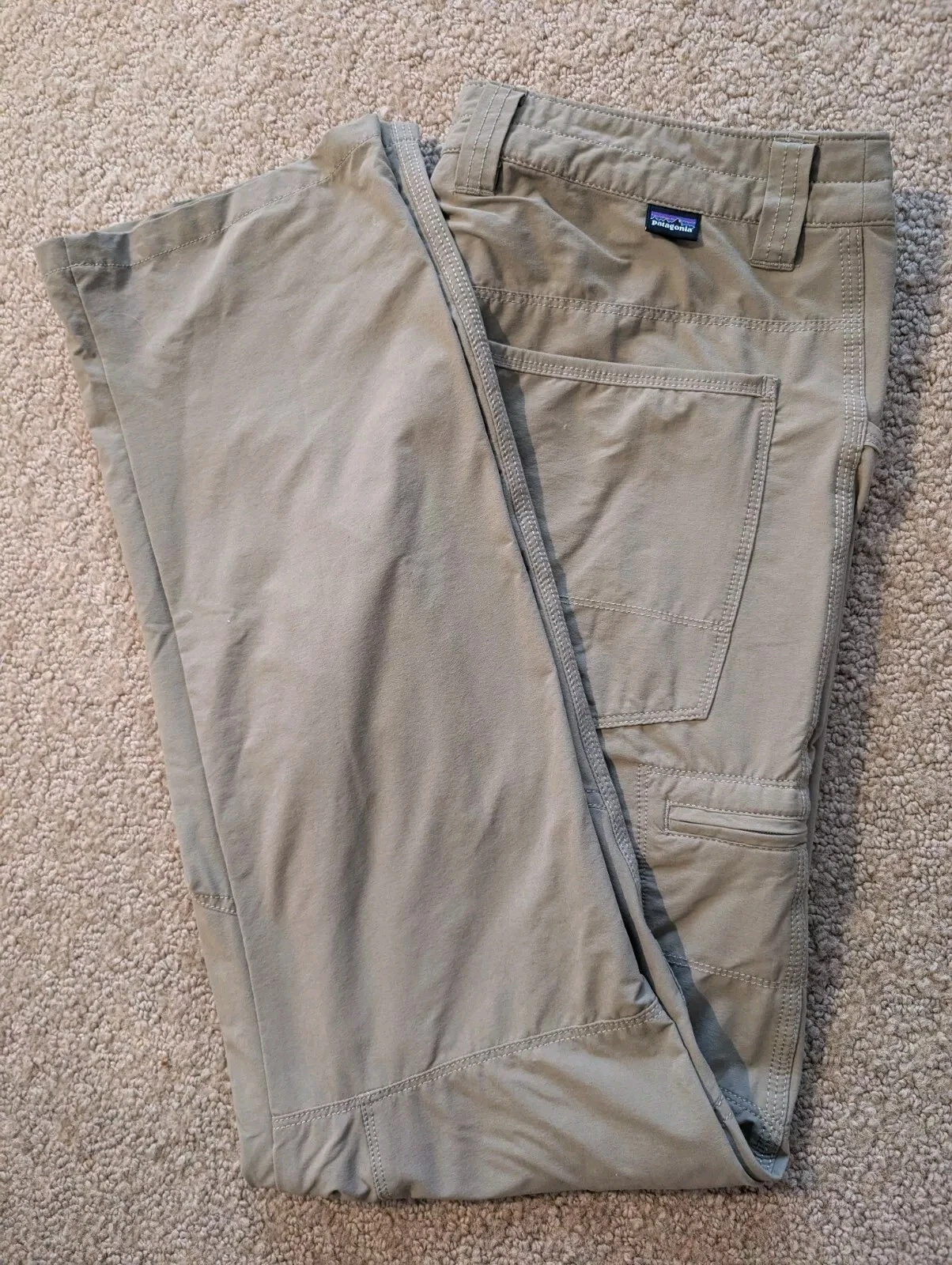 Patagonia Mens Hiking Pants Size 32 Nylon Spandex Blend Lightweight Breathable