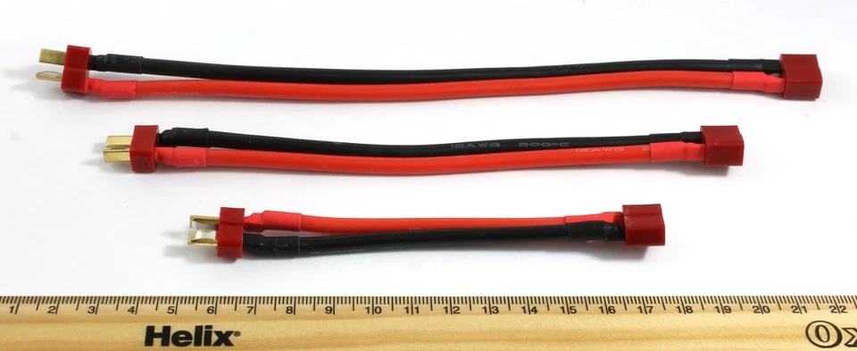 Deans Extension Cable/Wire/Lead 10/15/20cm 100/150/200mm 12AWG - Image 2 of 4