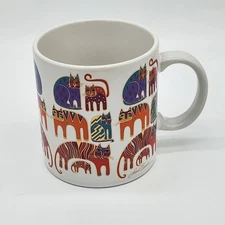 Vintage LAUREL BURCH Fantastic Felines CATS 14oz Coffee Mug 1988