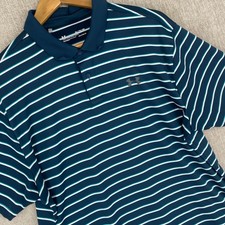 Under Armour Polo Shirt Men XL Blue Heat Gear Loose Performance Golf Stretch