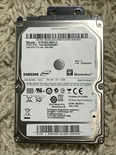 Samsung Thin ST500LM021 500GB Xbox One Festplatte - Bild 1 von 4