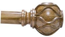 Wood Curtain Rod for Windows 48 to 84 Inches 4-7ft , 1" 36-88" Wood Grain