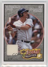 2008 Baseball Heroes Charcoal Memorabilia 74/125 Carl Yastrzemski #33 HOF 7xr