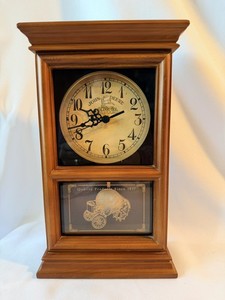 John Deere Quartz Mantle Regulator Clock 12” Tall Keeps Time Perfectly Preowned