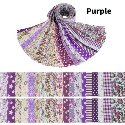 Bastelstoffe 40 Stück 100% Baumwolle Blumen Jelly Roll Baumwollstoff Quilten Streifen